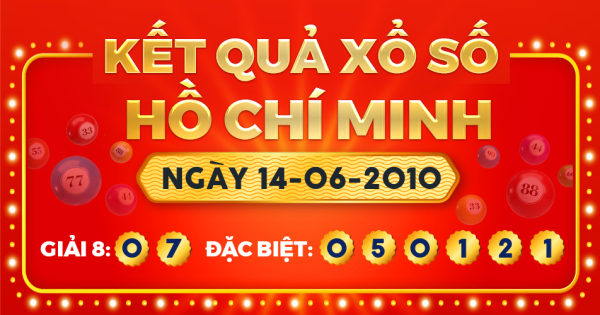 Kết quả xổ số TP.Hồ Chí Minh ngày 14/6/2010
