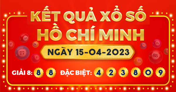 Kết quả xổ số TP.Hồ Chí Minh ngày 15/4/2023
