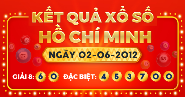 Kết quả xổ số TP.Hồ Chí Minh ngày 2/6/2012