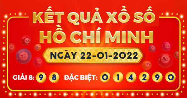 Kết quả xổ số TP.Hồ Chí Minh ngày 22/1/2022