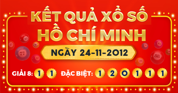 Kết quả xổ số TP.Hồ Chí Minh ngày 24/11/2012