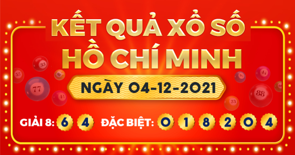 Kết quả xổ số TP.Hồ Chí Minh ngày 4/12/2021