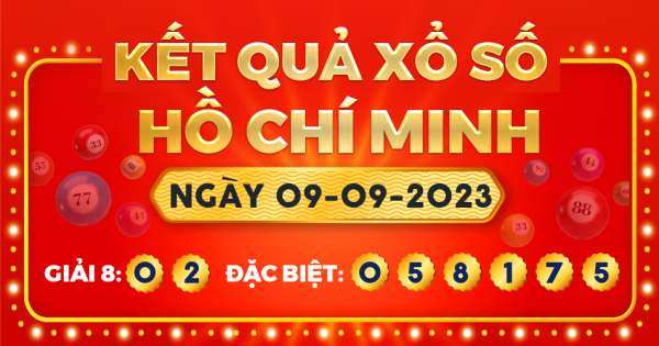 Kết quả xổ số TP.Hồ Chí Minh ngày 9/9/2023